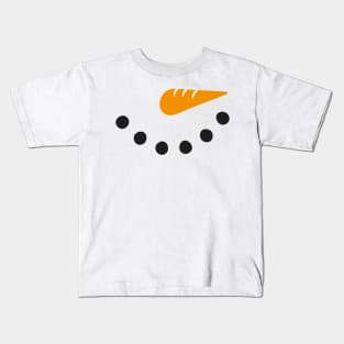 snowman face Kids T-Shirt